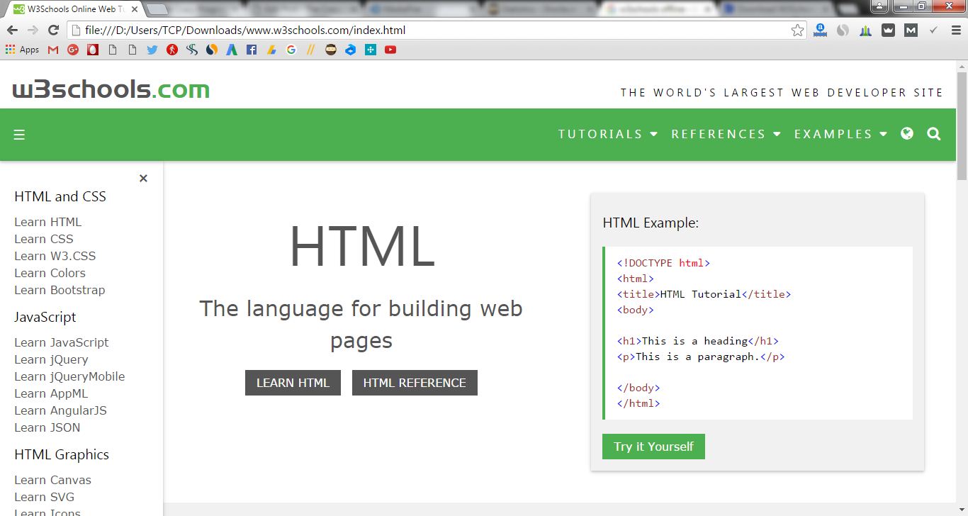 W3Schools Offline Version Download 2016 [Latest Full Website]