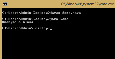 Anonymous Class in Java