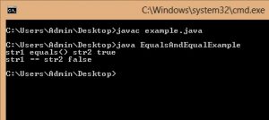 Difference Between equals() and == in Java