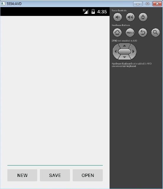 Simple Notepad App Android Example 1