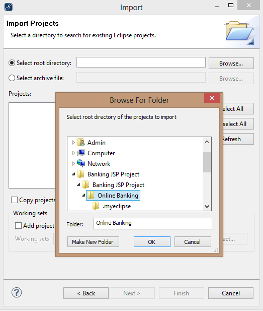 How to Import Existing Project in Eclipse or MyEclipse