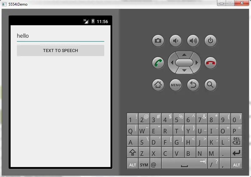 Android Text to Speech Example