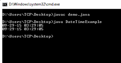 Java Program to Find Current Date and Time