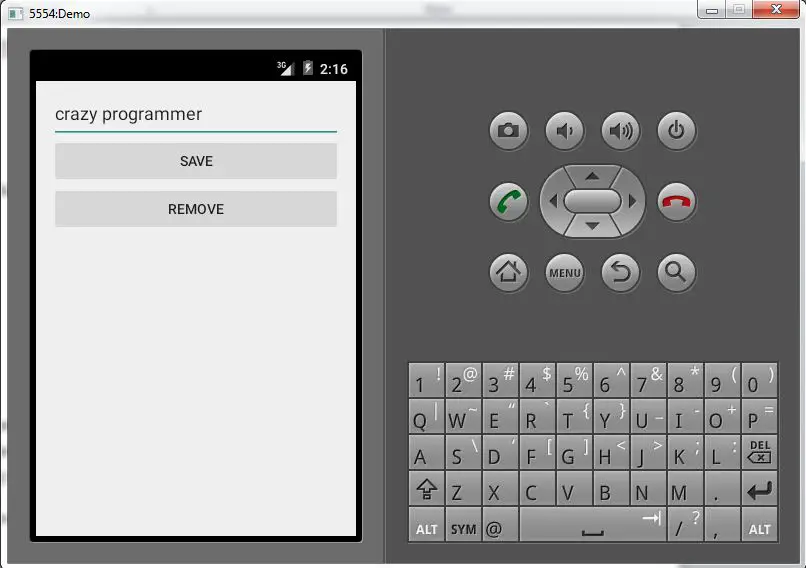 Android SharedPreferences Example