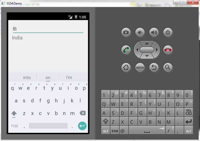 Android Simple ListView with Search Functionality Example