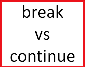 Difference Between break and continue in C