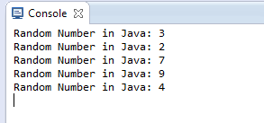 Generate Random Number in Java in a Range