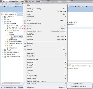 Create Java SOAP Web Service Using Eclipse