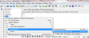 How to Backup or Restore MySql Database Using SQLyog