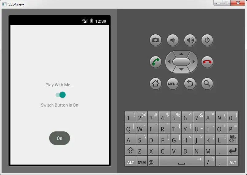 Android Switch Button Example