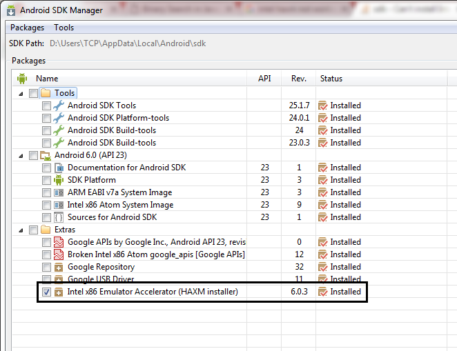 android studio haxm error android studio haxm error