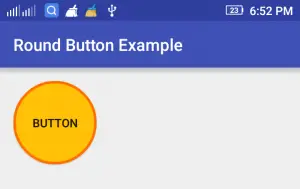 Android Round Button Example