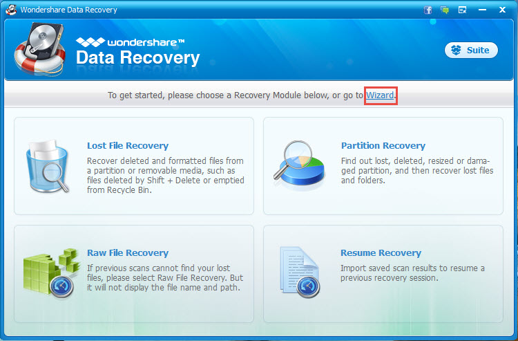 Wondershare Data Recovery Software