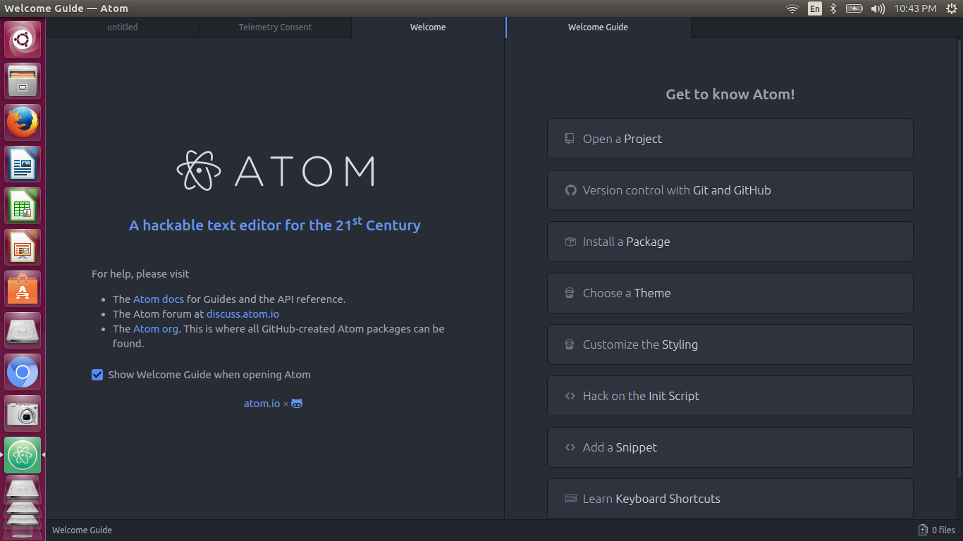Atom Text Editor Ubuntu