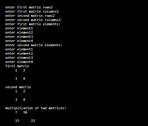 Python Matrix Multiplication