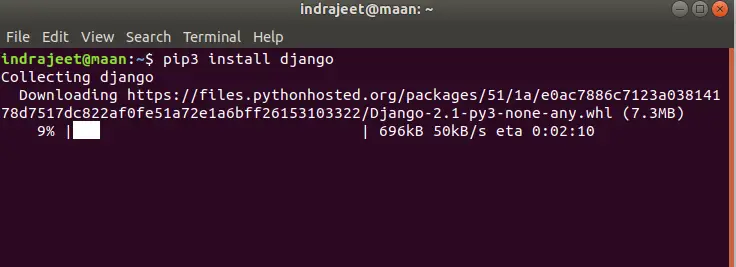 Install Django Linux 2