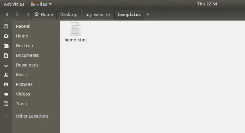 How to Add HTML Template in Django 2