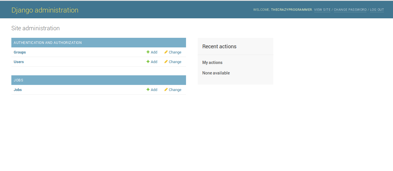 Django Admin Interface 11