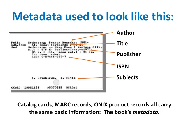 Metadata-in-DBMS Metadata-in-DBMS