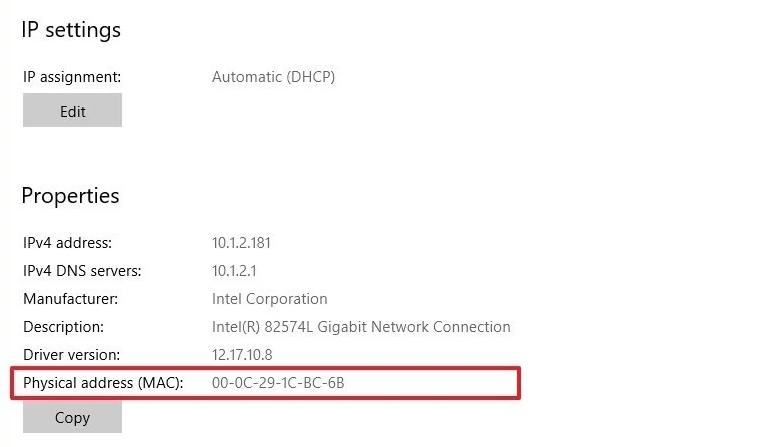 Difference between MAC Address and IP Address