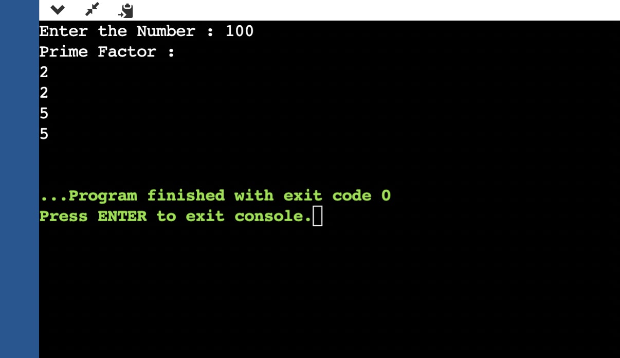 Python Program to Find Prime Factors of a Number