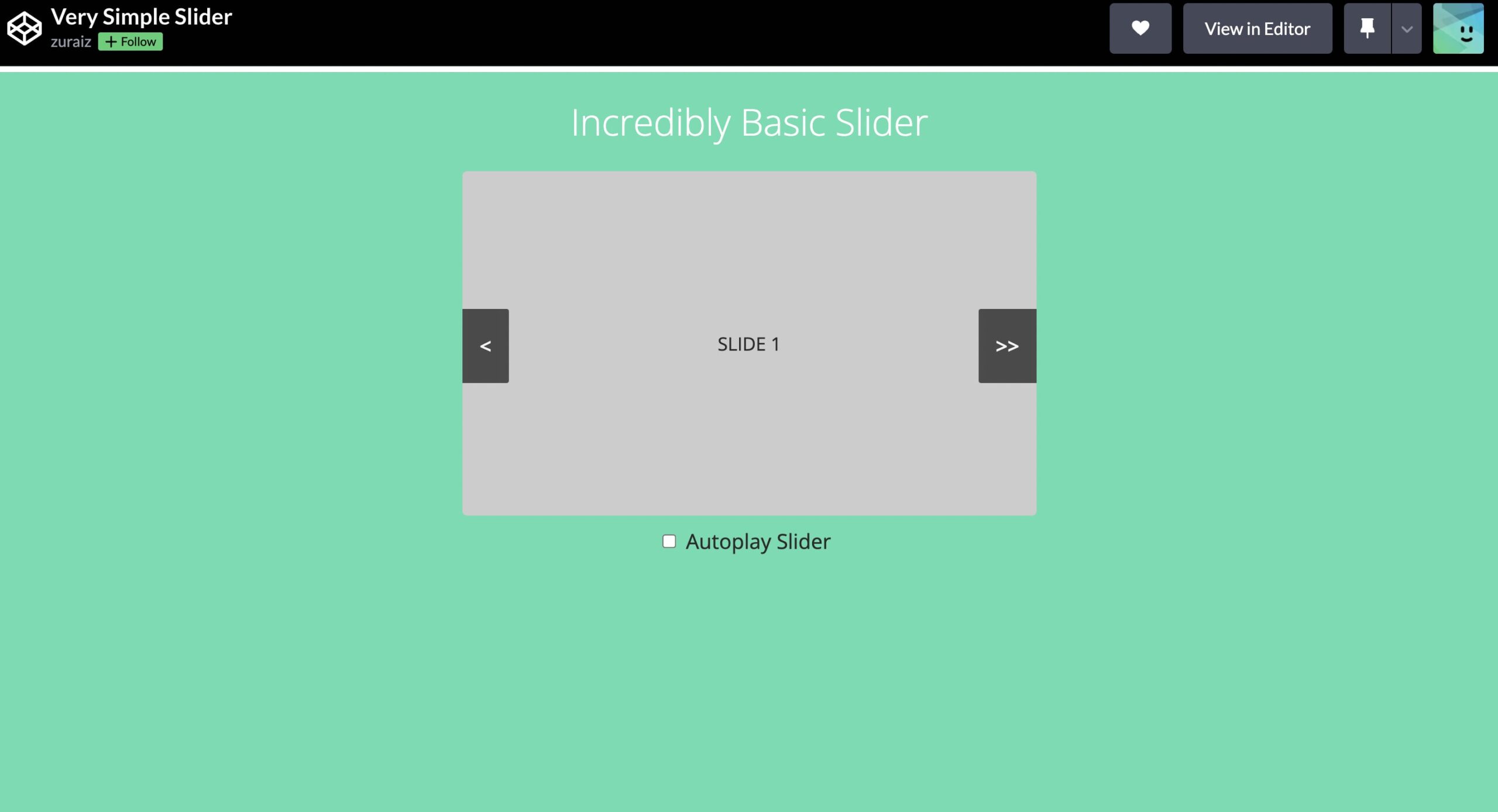 Very Simple Slider