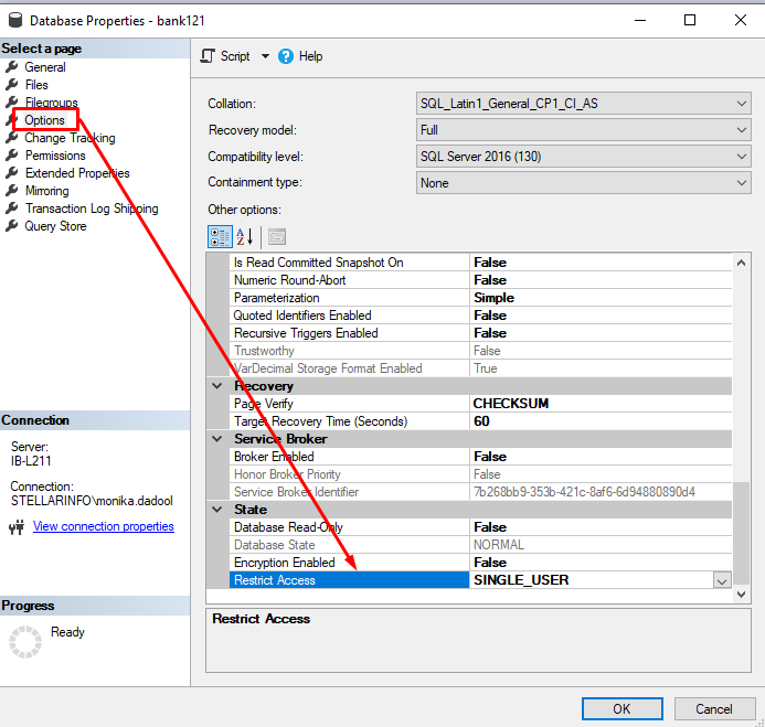 SQL Database Out of Emergency Mode 2